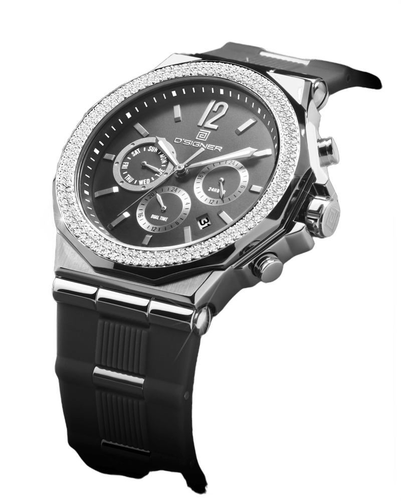 D'SIGNER Diamond Studded Watch